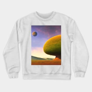 Alien Planet Landscape Crewneck Sweatshirt